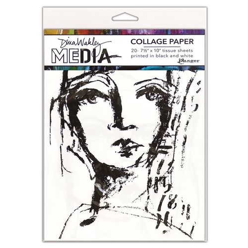 Dina Wakley Media Collage Paper - Faces MDA63827