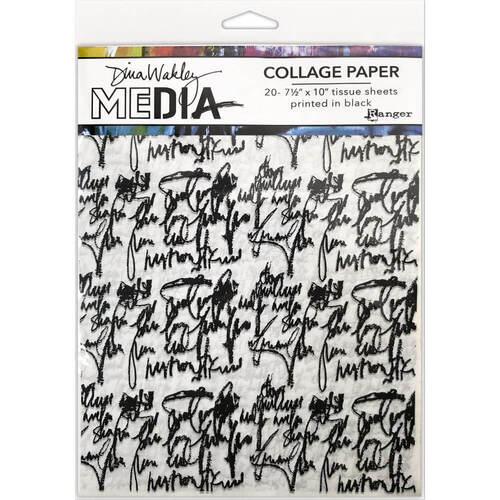 Dina Wakley Media Collage Paper - Just Words MDA74618