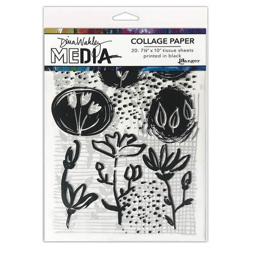 Dina Wakley Media Collage Paper - Things That Grow MDA77893