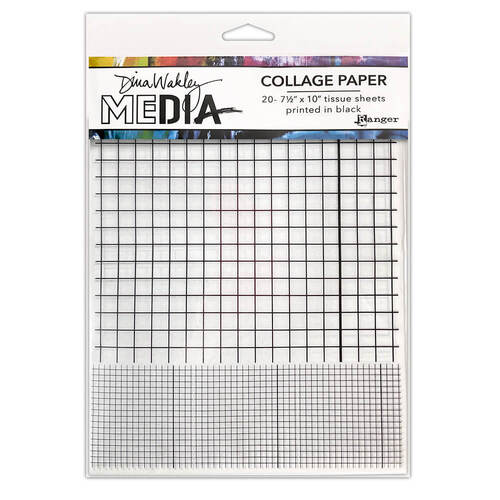 Dina Wakley Media Collage Paper - Grid MDA81821