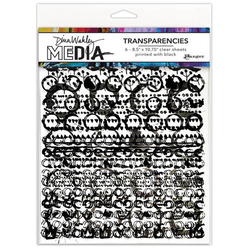 Dina Wakley Media Transparencies - Pattern Play Set 2 MDA82064
