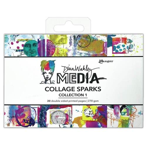 Dina Wakley Mixed Media Collage Sparks - Collection 1 MDA82224