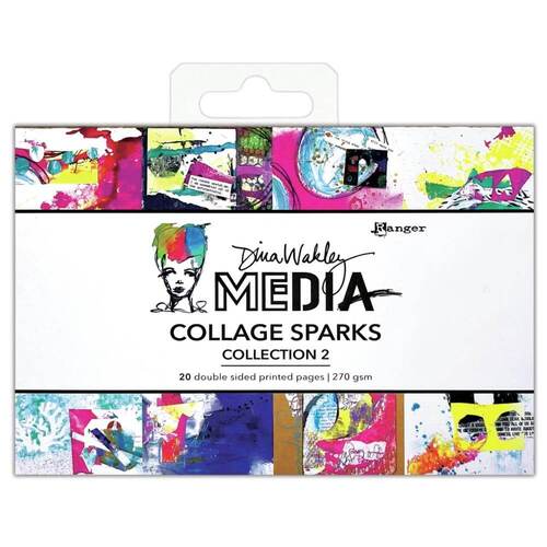 Dina Wakley Mixed Media Collage Sparks - Collection 2 MDA82231