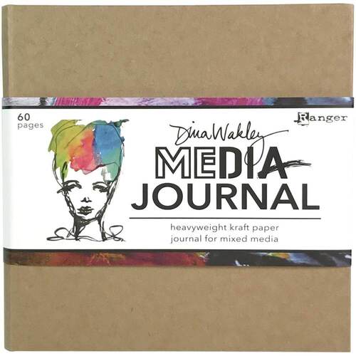 Dina Wakley Media Kraft Journal 6"X6" - Includes Heavyweight Watercolor Paper MDJ76162
