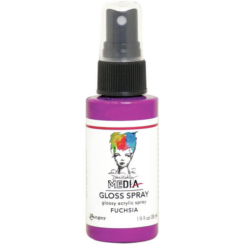 Dina Wakley Media Gloss Spray 1.9oz - Fuchsia MDO68488
