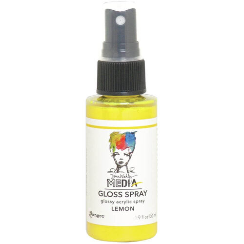 Dina Wakley Media Gloss Spray 1.9oz - Lemon MDO68495