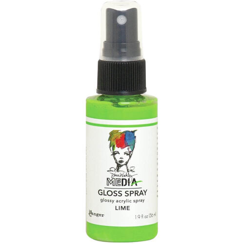 Dina Wakley Media Gloss Spray 1.9oz - Lime MDO68501