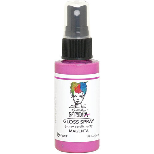 Ranger Dina Wakley Media Gloss Spray 1.9oz - Magenta MDO68518