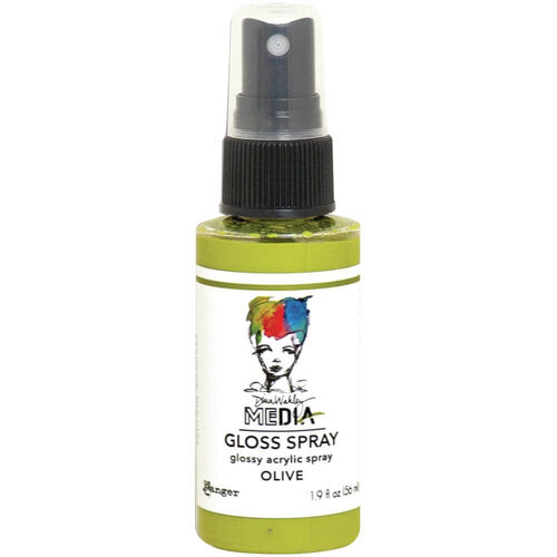 Dina Wakley Media Gloss Spray 1.9oz - Olive MDO68556