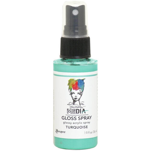 Dina Wakley Media Gloss Spray 1.9oz - Turquoise MDO68563