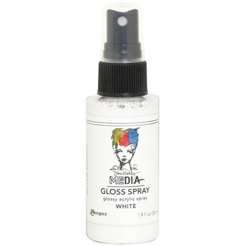 Dina Wakley Media Gloss Spray 1.9oz - White MDO68570