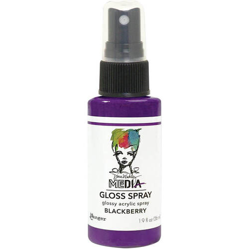 Dina Wakley Media Gloss Spray 1.9oz - Blackberry MDO73666