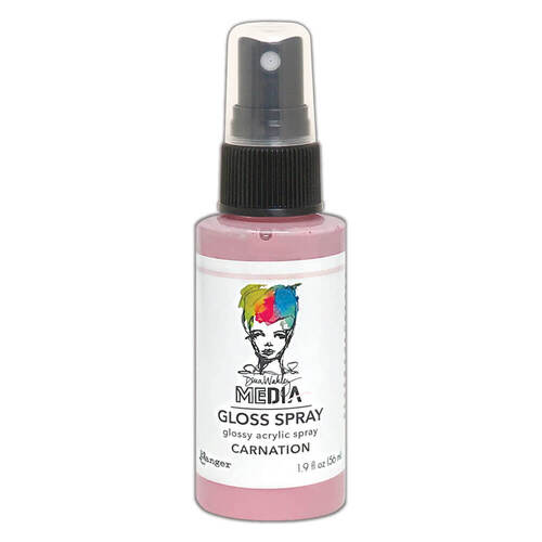 Dina Wakley Media Gloss Spray 1.9oz - Carnation MDO73697