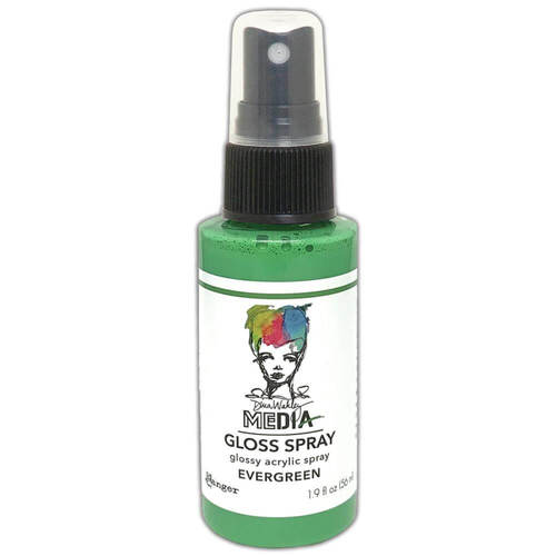 Dina Wakley Media Gloss Spray 1.9oz - Evergreen MDO73710