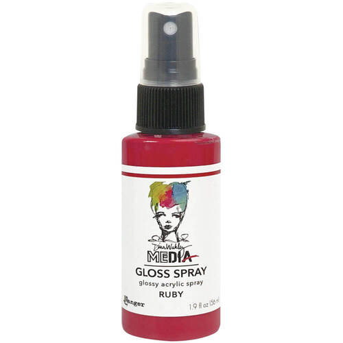 Dina Wakley Media Gloss Spray 1.9oz - Ruby MDO73758