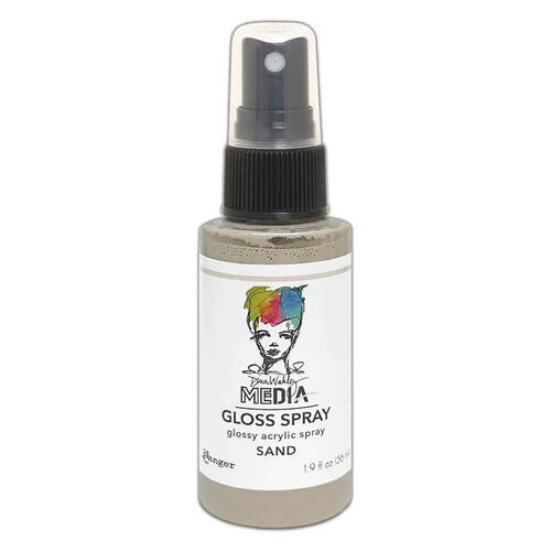 Dina Wakley Media Gloss Spray 1.9oz - Sand MDO73765