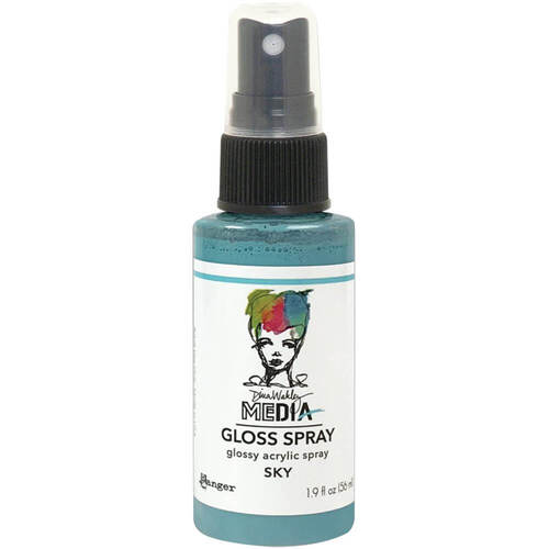 Dina Wakley Media Gloss Spray 1.9oz - Sky MDO73789