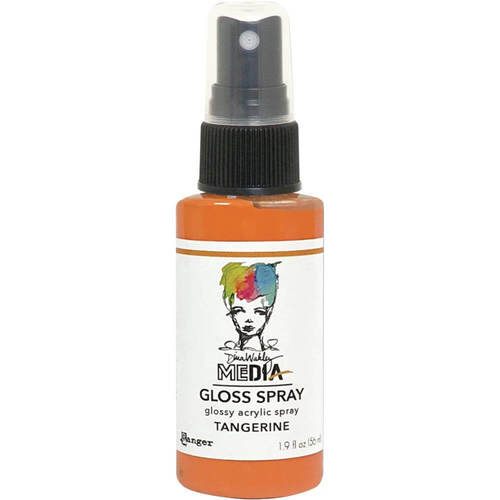 Dina Wakley Media Gloss Spray 1.9oz - Tangerine MDO73796