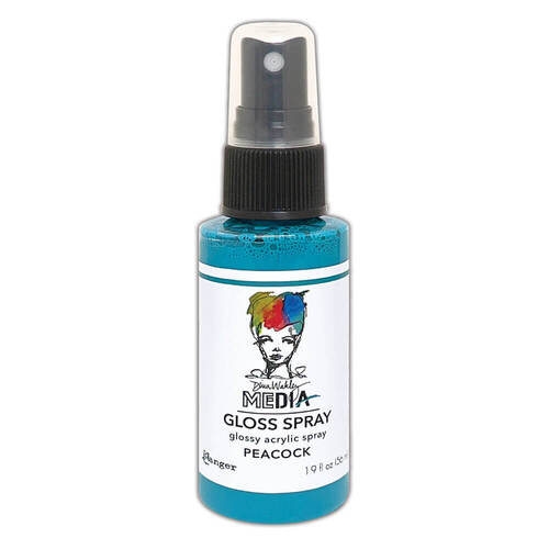 Dina Wakley MEdia Gloss Spray 1.9oz - Peacock MDO73826