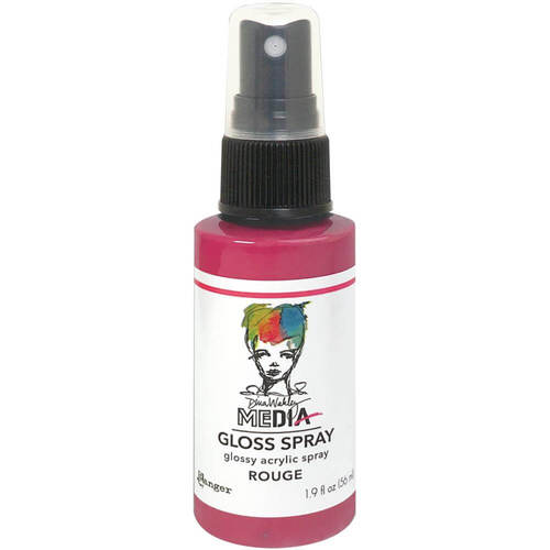 Dina Wakley Media Gloss Sprays 2oz - Rouge MDO76513