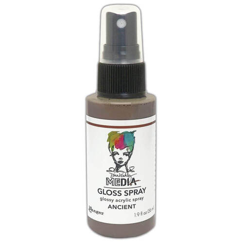Dina Wakley Media Metallic Gloss Spray 1.9oz - Ancient MDOG74229