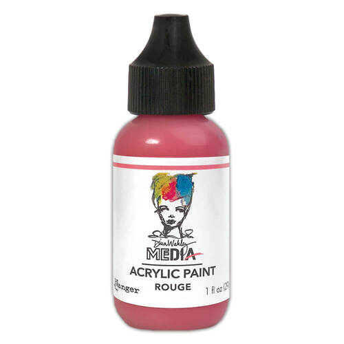 Dina Wakley Media Acrylic Paint 1oz - Rouge MDQ75189