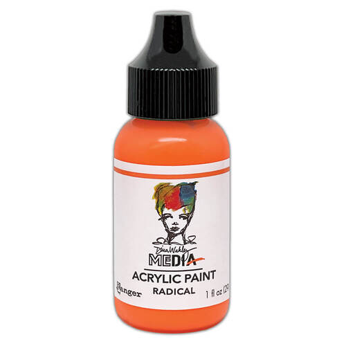 Dina Wakley Media Acrylic Paint 1oz - Radical MDQ82866