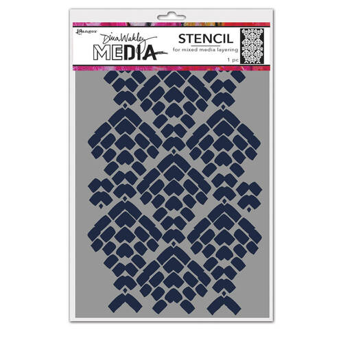 Dina Wakley Media Stencil - Mosaic Cobblestone MDS77701