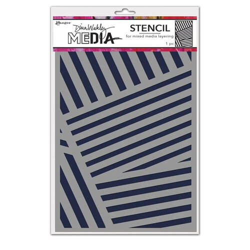 Dina Wakley Media Stencil - Angles MDS81579