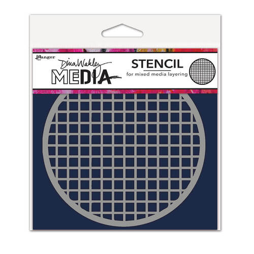 Dina Wakley Media Stencil - Coaster 1 MDS81586