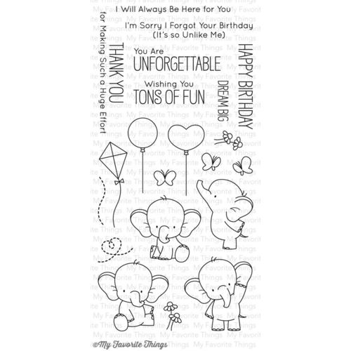 My Favorite Things - Clear Stamp - BB Adorable Elephants