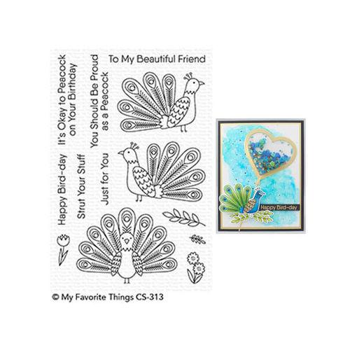 My Favorite Things - Clear Stamps - Playful Peacock