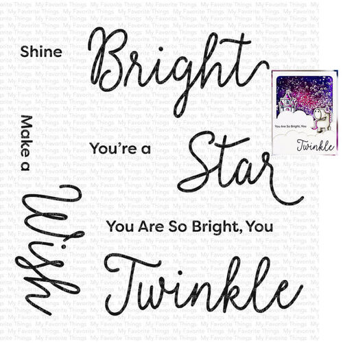 My Favorite Things - Clear Stamps - Starry Night Sentiments