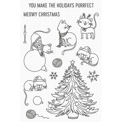 My Favorite Things - Clear Stamps - Meowy Christmas
