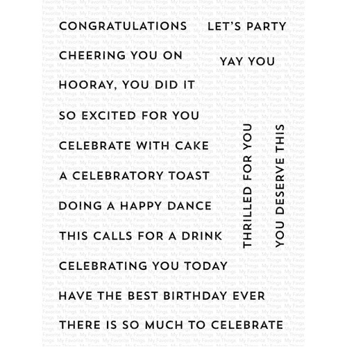 My Favorite Things - Clear Stamps - Itty Bitty Celebrations