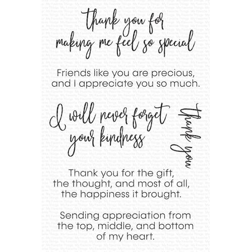 My Favorite Things - Clear Stamps - Inside & Out Thank You