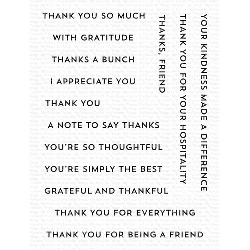 My Favorite Things - Clear Stamps - Itty Bitty Thanks