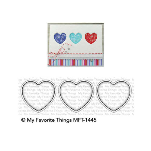 My Favorite Things - Die-namics - Heart Trio Shaker Window (Discontinued)