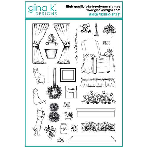 Gina K Designs Clear Stamps - Window Additions