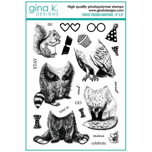 Gina K Designs Clear Stamps - Forest Friend Additions