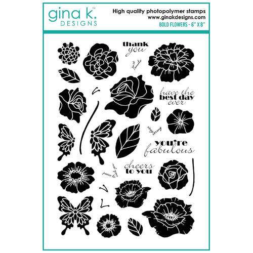 Gina K Designs Clear Stamps - Bold Flowers