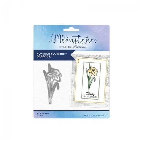 Hunkydory Moonstone Dies - Portrait Flowers Daffodil