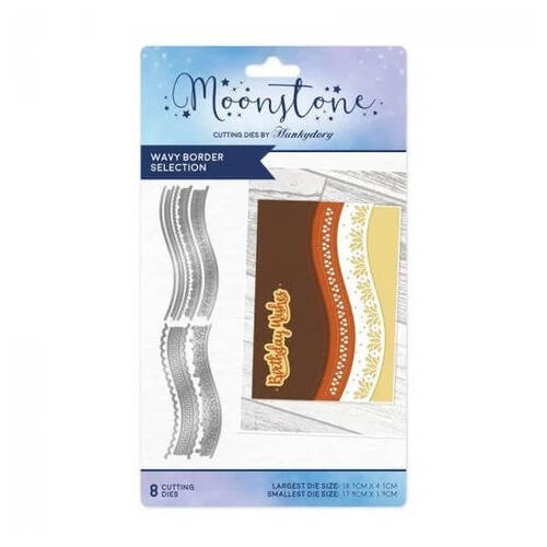 Hunkydory Moonstone Dies - Wavy Borders