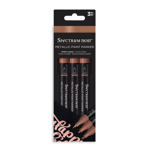 Spectrum Noir Metallic Paint Marker 3/PKg - Molten Copper