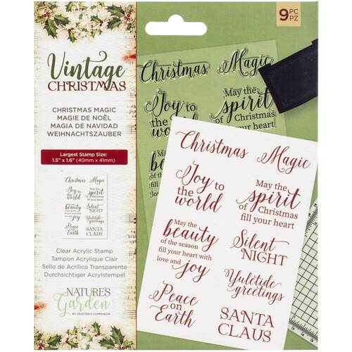 Nature's Garden Vintage Christmas Clear Stamps - Christmas Magic NSTCMAG