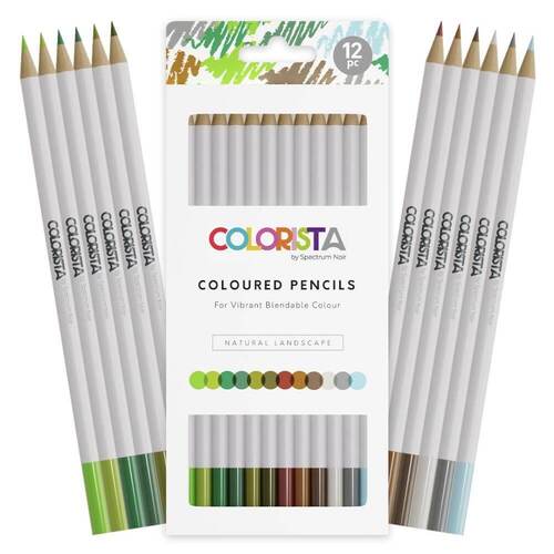 Spectrum Noir Colorista Colour Pencil 12/Pkg - Natural Landscape