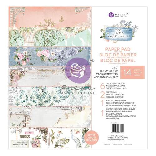 Prima Marketing Double-Sided Paper Pad 12"X12" 26/Pkg - The Plant Department