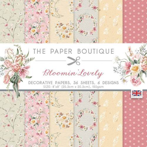 The Paper Boutique Paper Pad 8" x 8" - Bloomin Lovely