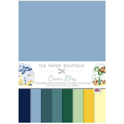 The Paper Boutique - Ocean Bliss Colour Card Collection (A4)