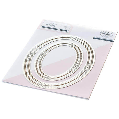 Pinkfresh Studio Essentials Dies - Blanket Stitched Oval PF059ES